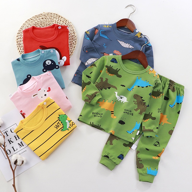 BAJU TIDUR ANAK LAKI LAKI PEREMPUAN DINOSAURUS UNTUK ANAK 2-10 TAHUN BISA COD