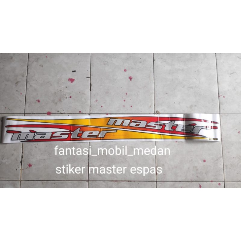 stiker body master espass pick up