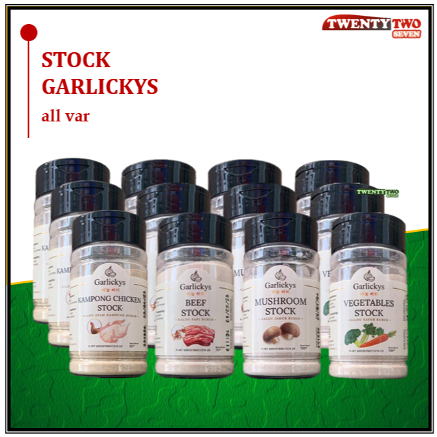 

Garlickys Stock Penyedap Kaldu Jamur Sayur Sapi Ayam