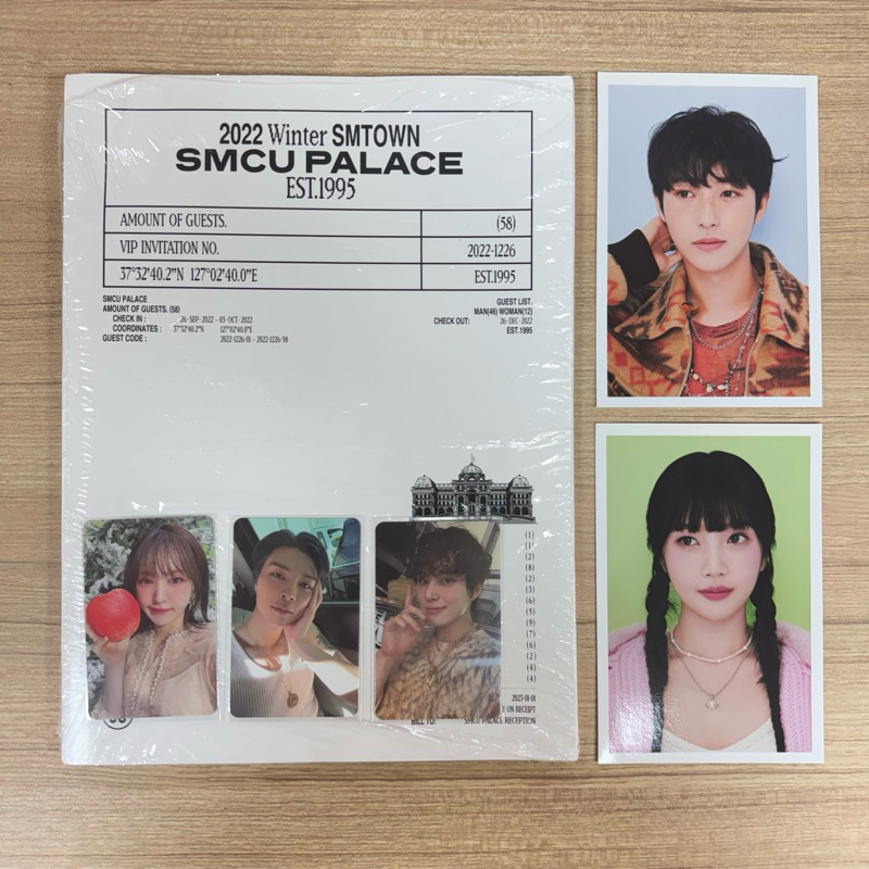 [UNSEALED FULLSET] 2022 Winter SMTOWN : SMCU PALACE - ID Portrait ver. - Pc Wendy Johnny Jungwoo