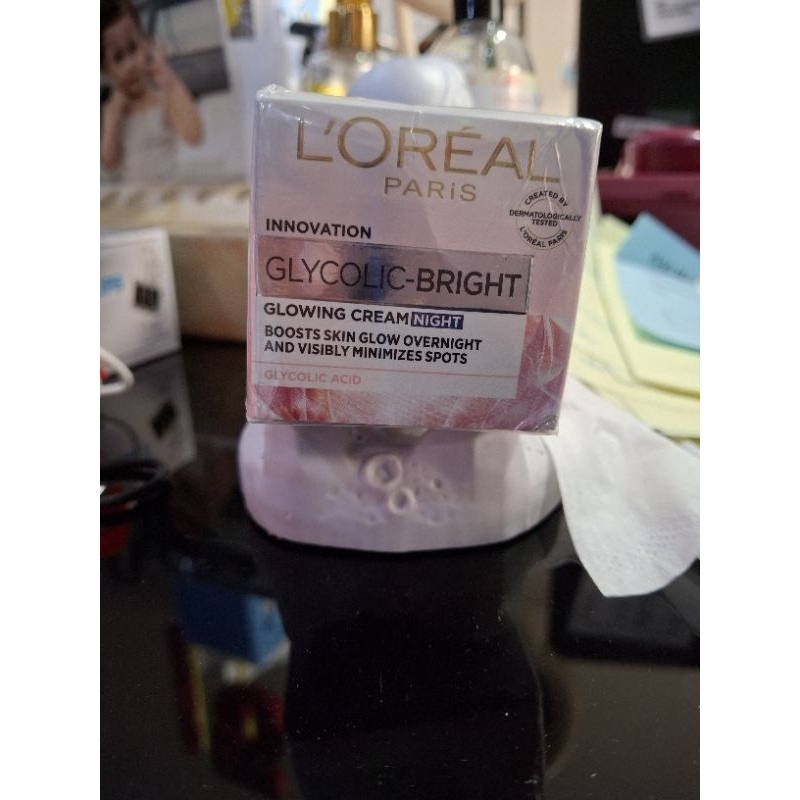 Loreal glycolic bright night cream