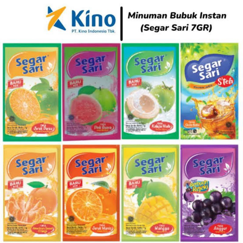 

Segar sari minuman serbuk rasa buah