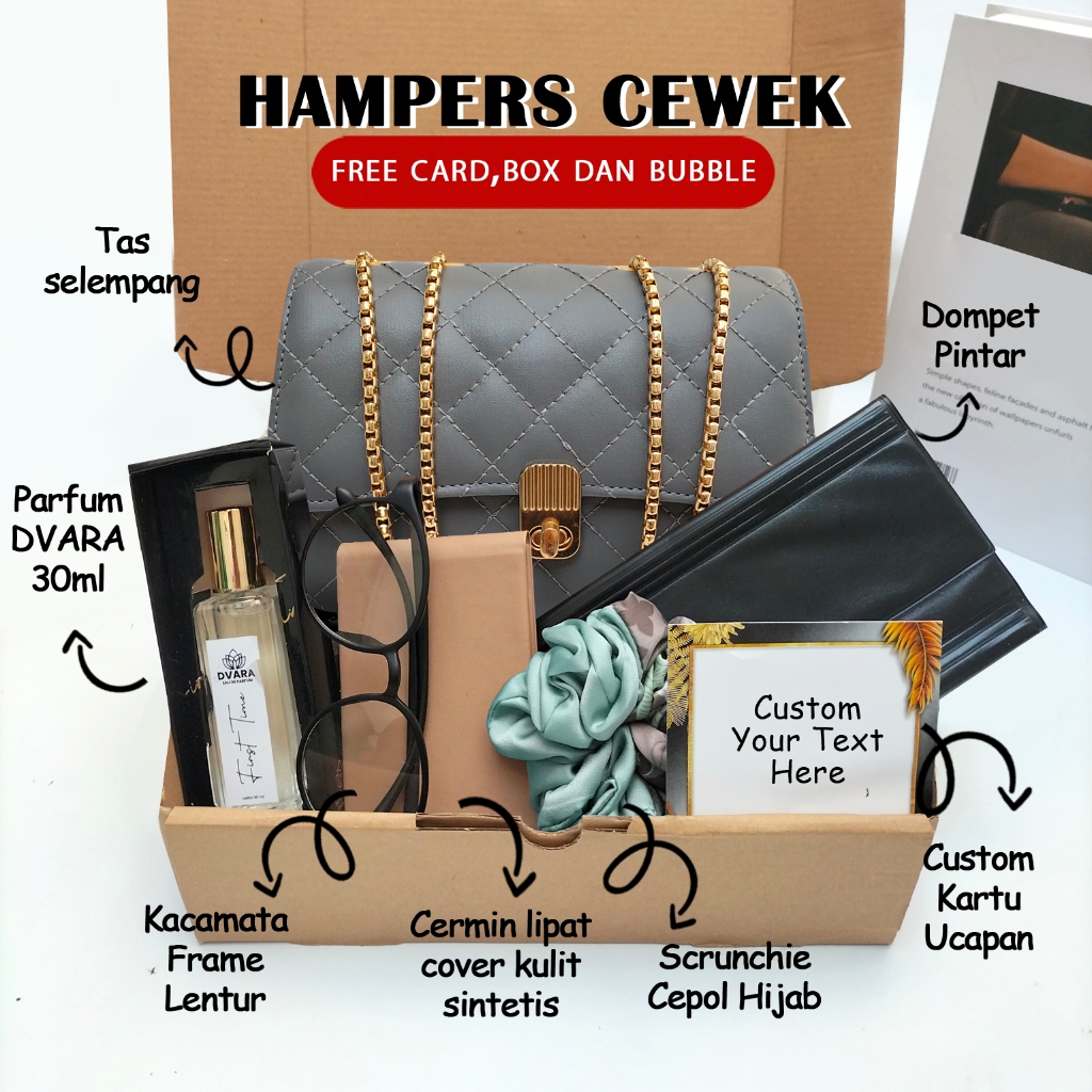 

Gift set hampers tas wanita paket hadiah ulang tahun cewek kado ultah birthday anniversary wedding