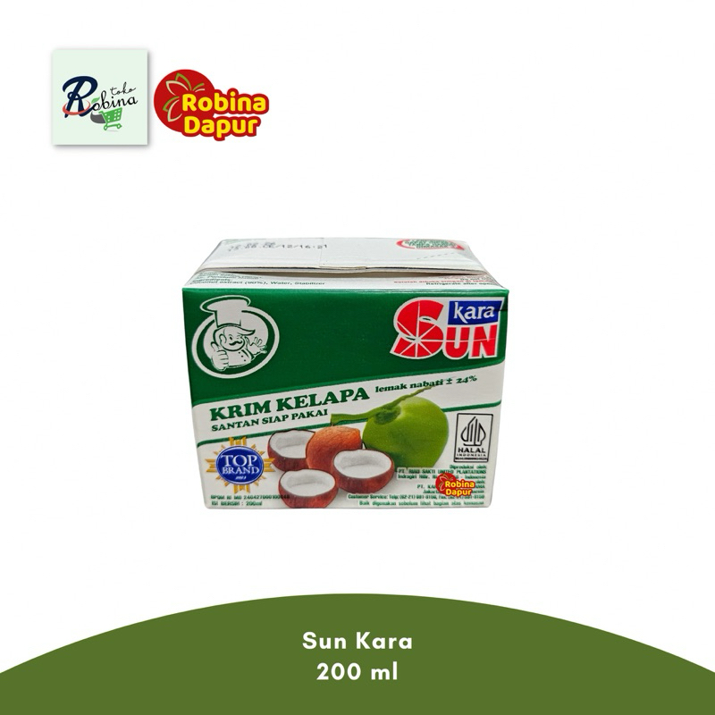 

Sun Kara Santan Kelapa isi 200 ml