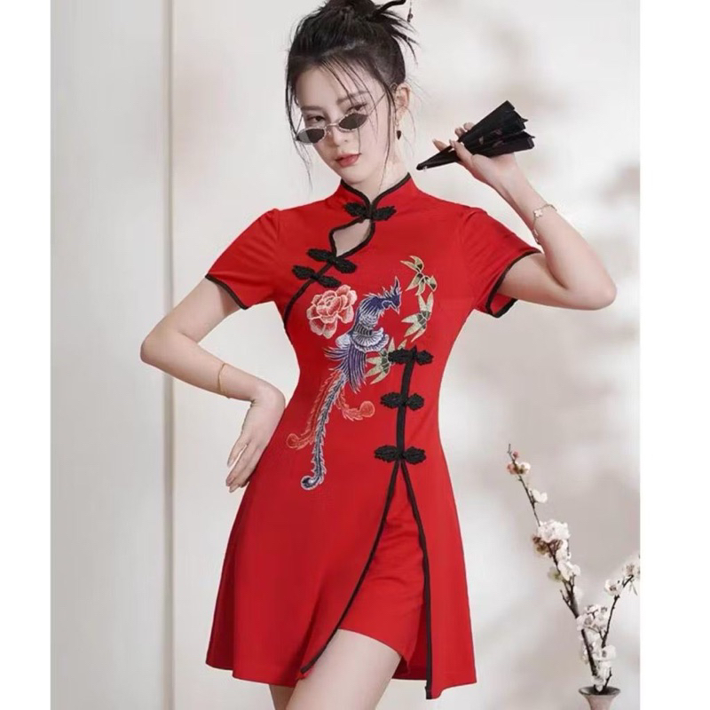 CHEONGSAM SET CNY / BAJU IMLEK WANITA