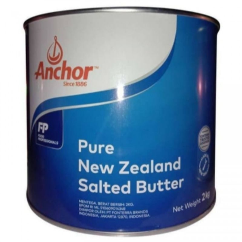 

RB Anchor Salted Butter 2kg / Anchor Butter Salted / Mentega Asin New Zealand