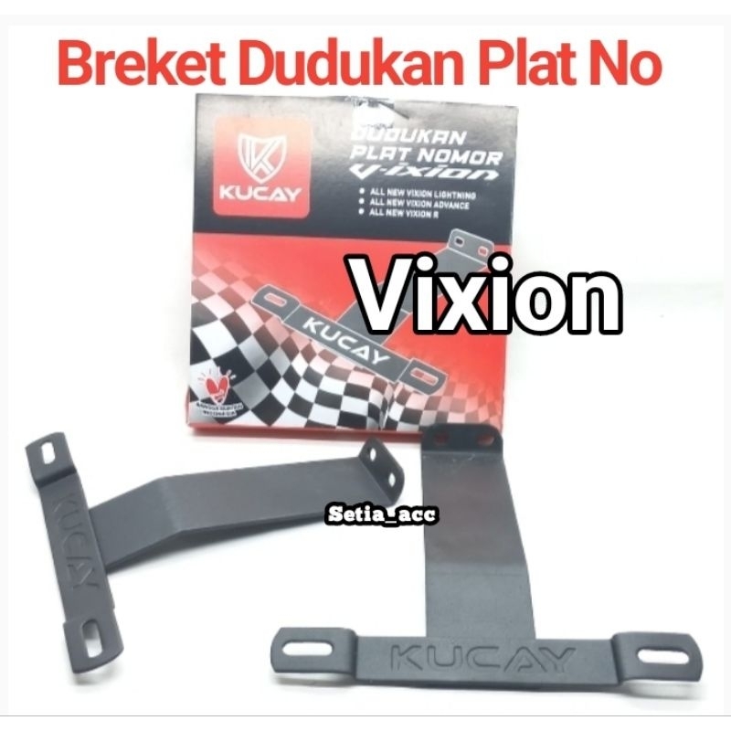 Breket Dudukan Plat No Vixion R New NVL NVA Original Kucay