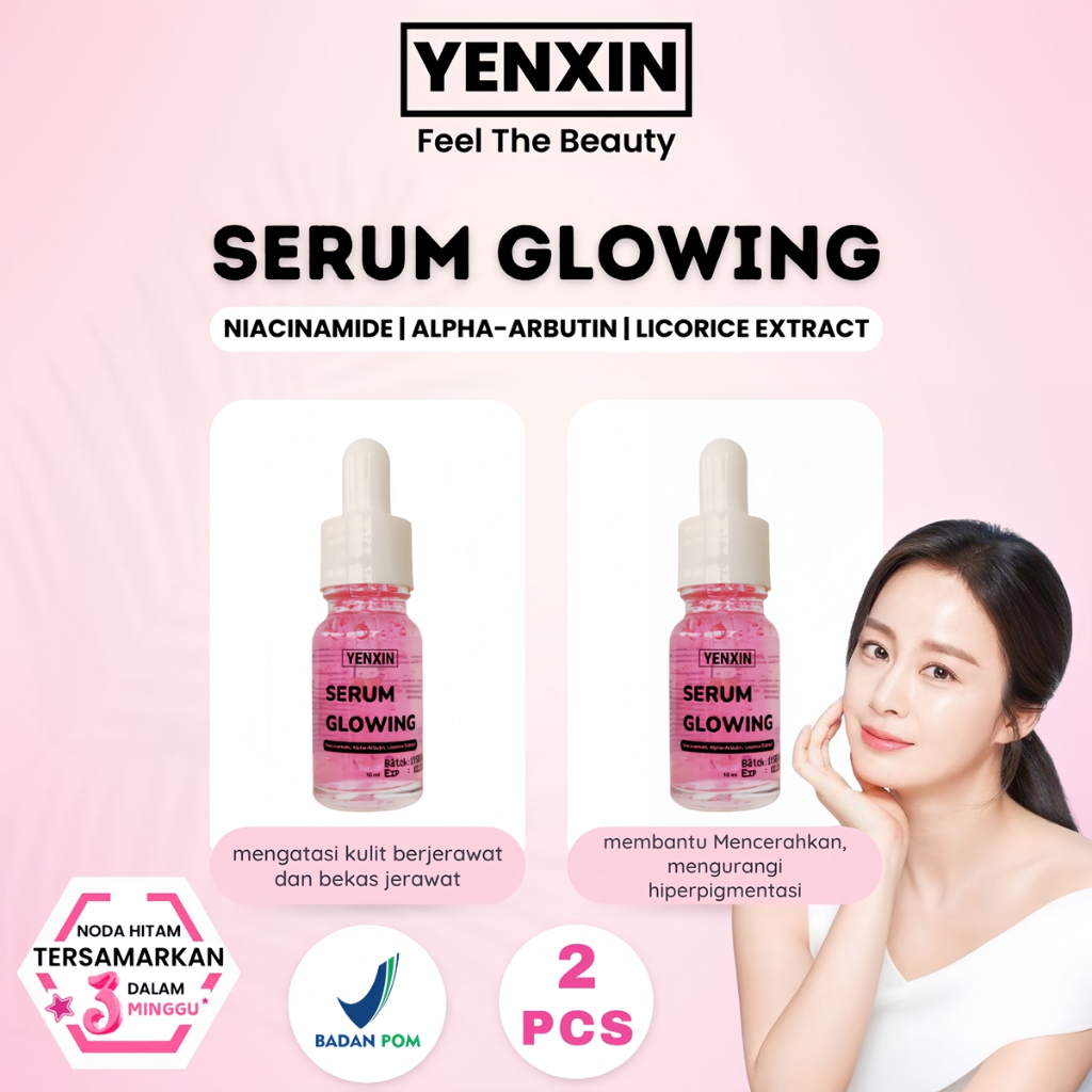 SERUM MUKA GLOWING Penghilang Flek Hitam Membandel Di Wajah Paling Ampuh Permanen Bisa Untuk Pria Wa