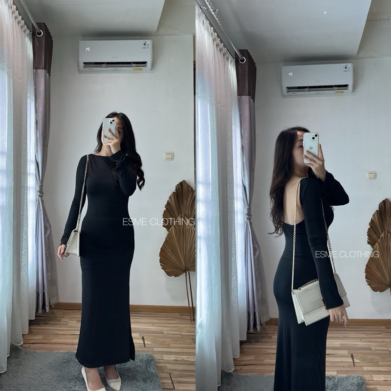 [ESME] Shonar backless dress / Backless dress fitbody