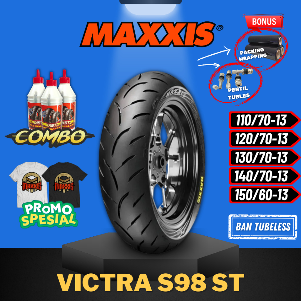 [READY COD] (READY STOCK) BAN MAXXIS VICTRA TUBELESS / (110/70-13 - 120/70-13 - 130/70-13 - 140/70-1