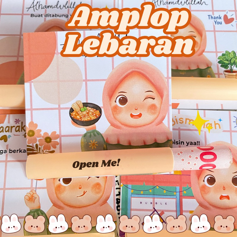 

(5pcs) Amplop Lebaran Model Sedotan Warna Peach/Amplop Lebaran Unik Terbaru 2025