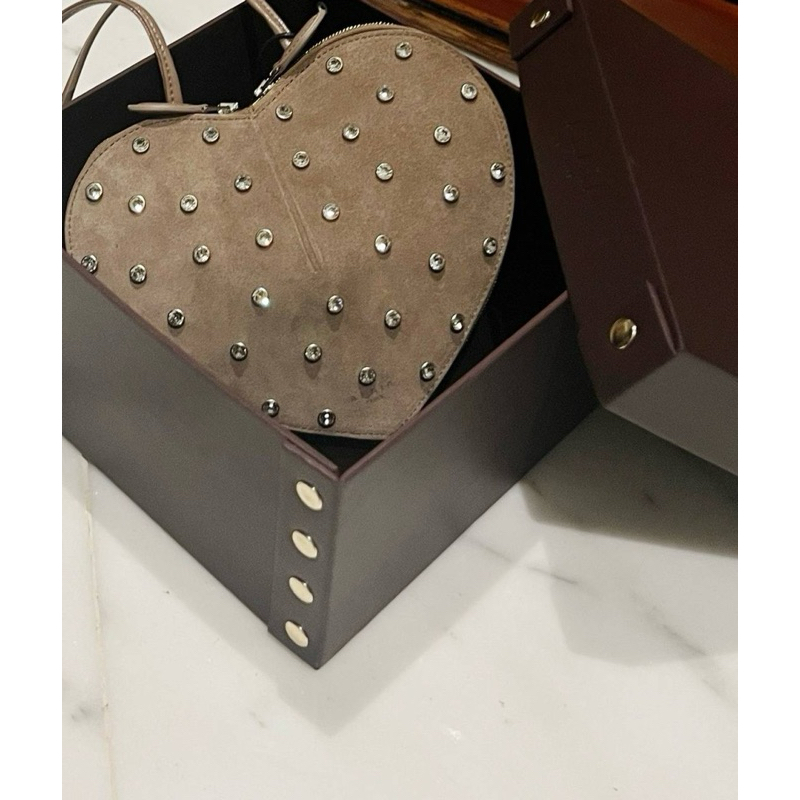 Alaia Mina Le Couer Studded Suede