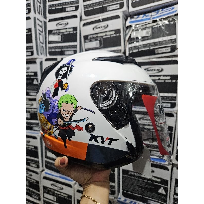HELM ANAK KYT VENOM OPEN JUNIOR #1 ONE PIECE WHITE