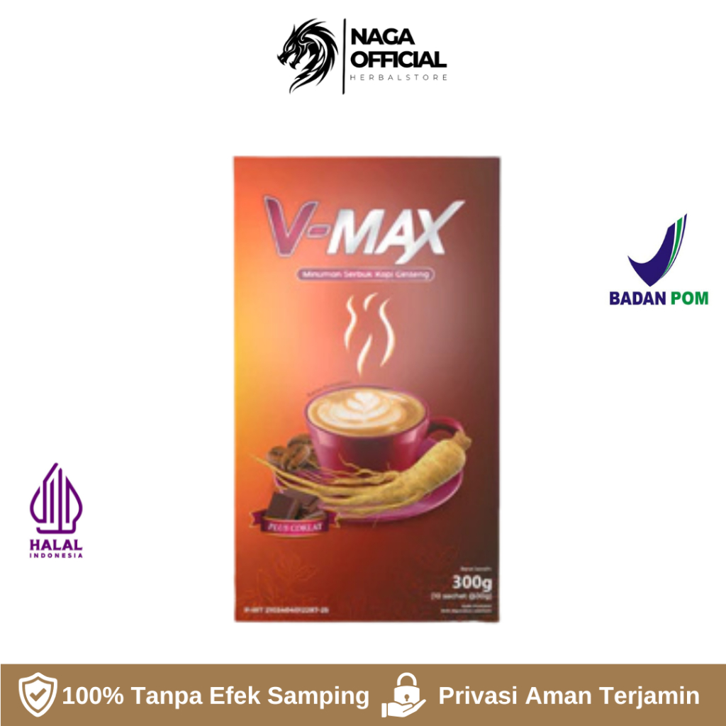

V-MAX Minuman Instan Kopi Penambah Stamina Wanita - Rasa Coklat