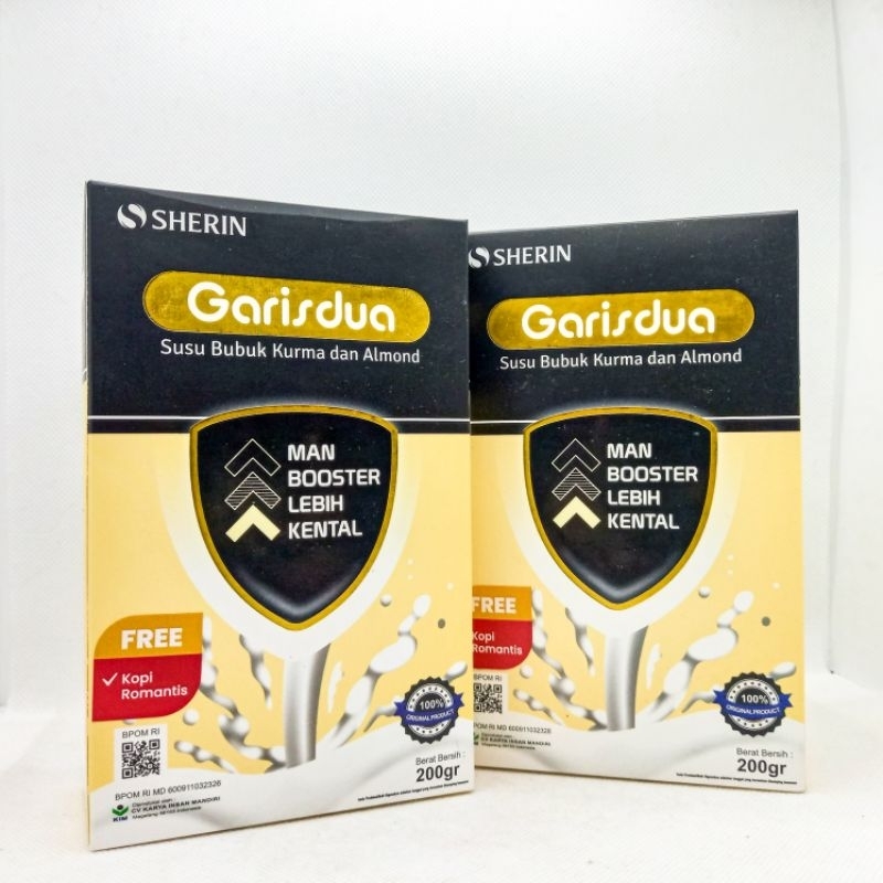 Susu Garisdua For Men Susu Bubuk Kurma Almond Sherin 200gr Original