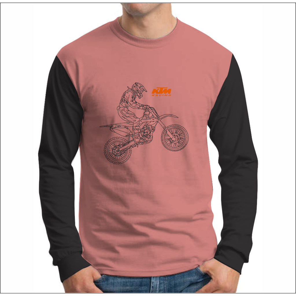 Kaos Lengan Panjang Motor Ktm Racing  Trail Adveture Offroad Terbaru Keren Kekinian