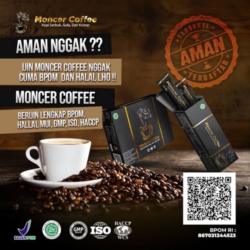 

Kopi Virall !!! Paling Larisss, Monceer Coffee Herbal Halal Teruji BPOM 100% Garansi Uang Kembali