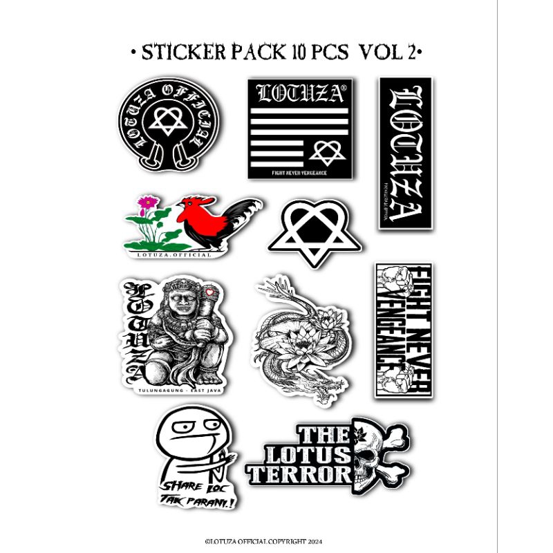 

LOTUZA OFFICIAL PSHT - Sticker Pack Diecut 10'pcs