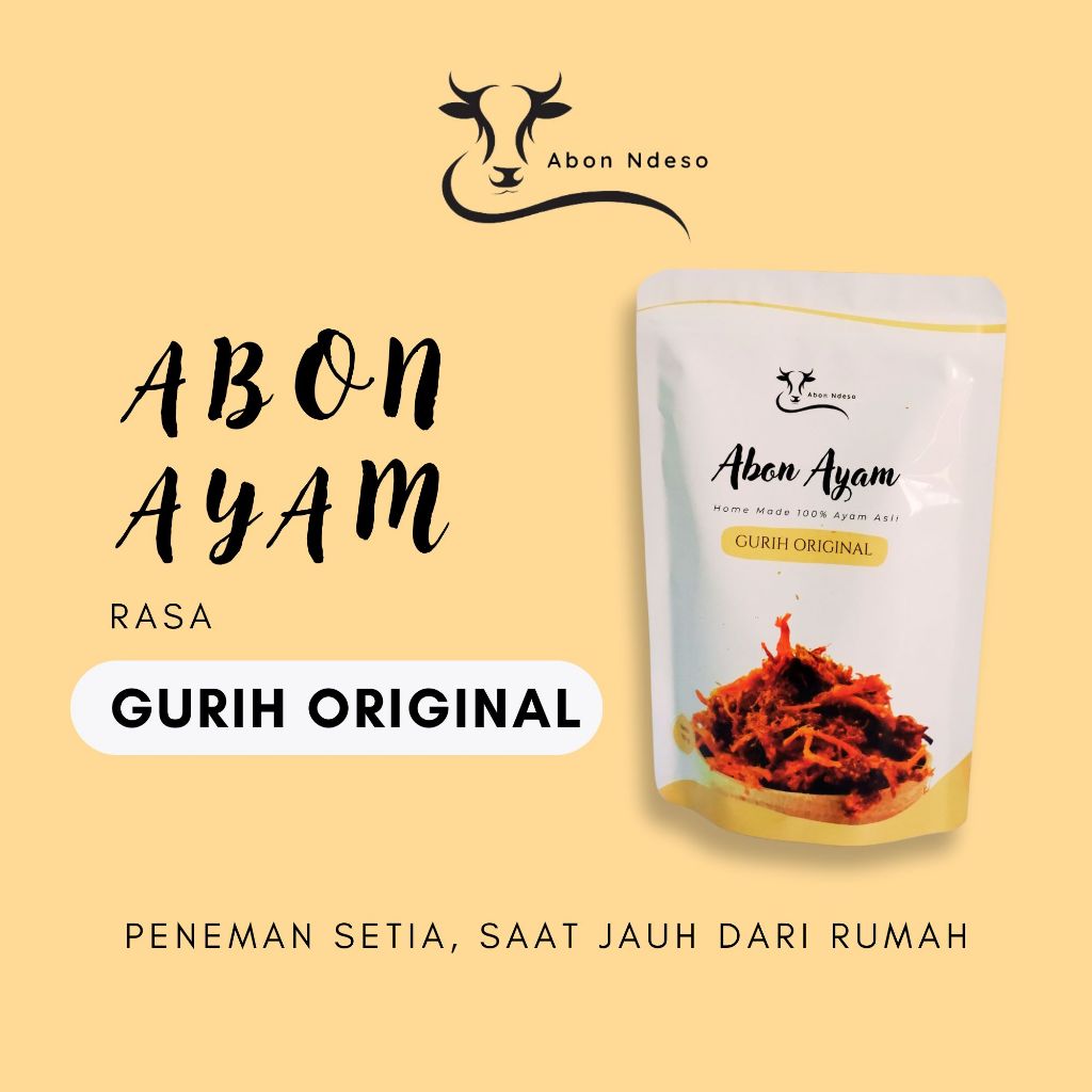 

Abon Ndeso - Abon Ayam Suwir Premium Rasa Gurih Original 100 gram 100% Asli Tanpa Campuran