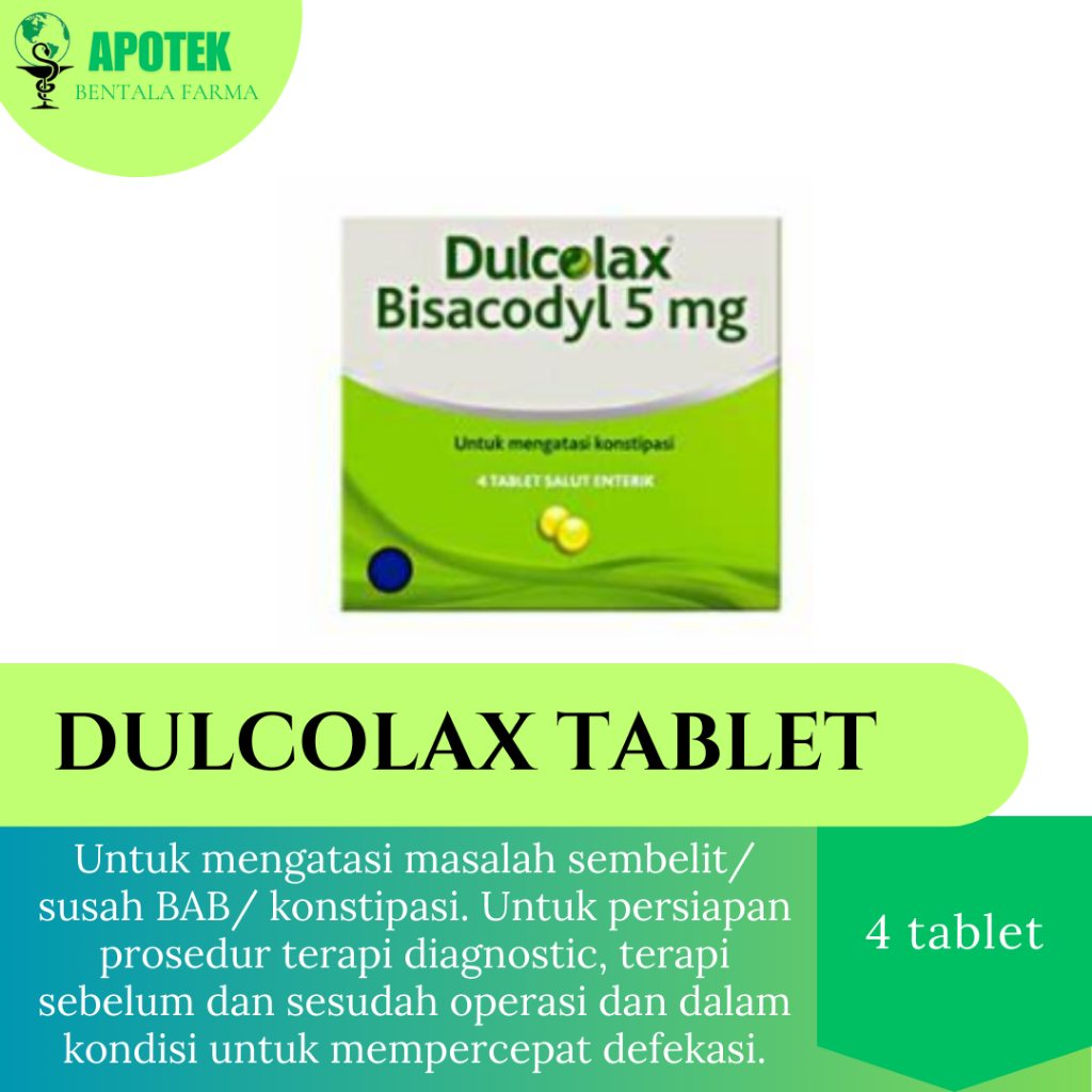 Dulcolax Tablet 5mg isi 4 Tablet