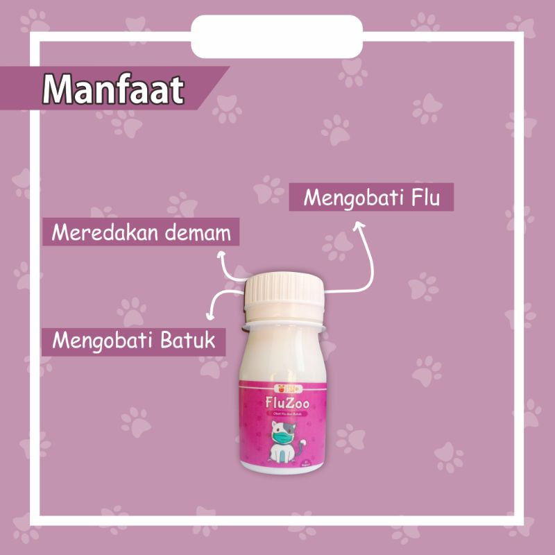Fluzoo Obat Flu Batuk Kucing Ampuh