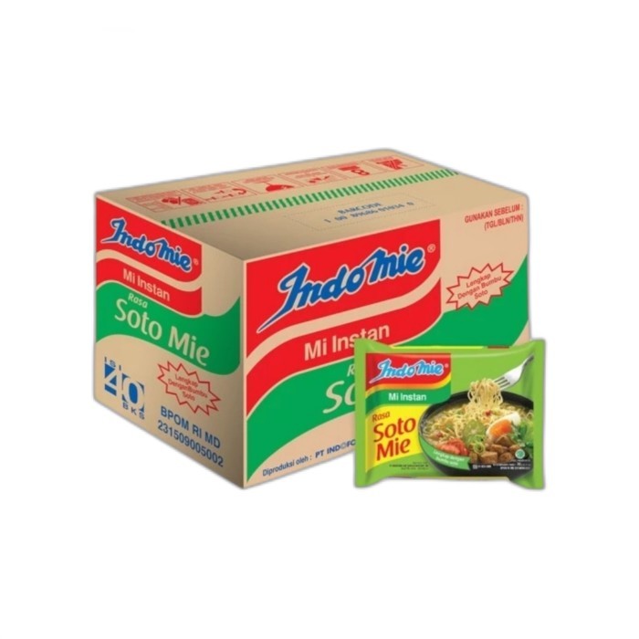 

Indomie Rasa Soto Mie 1 Dus 40 pcs