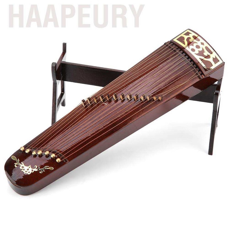 Miniature alat musik tradisional guzheng 1/6