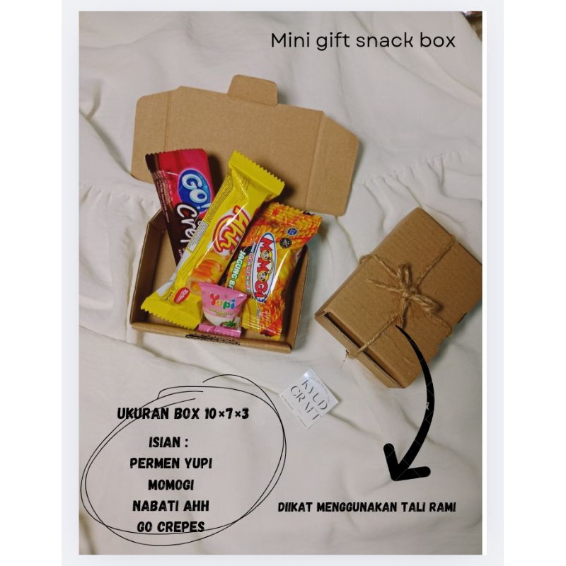 

KYUDCRAFT. mini gift snack/ mini gift box snack