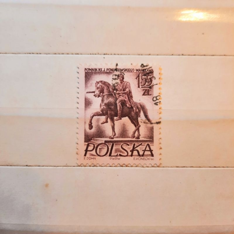 

Prangko Koleksi Filateli Polandia 1956 Prince Józef Poniatowski