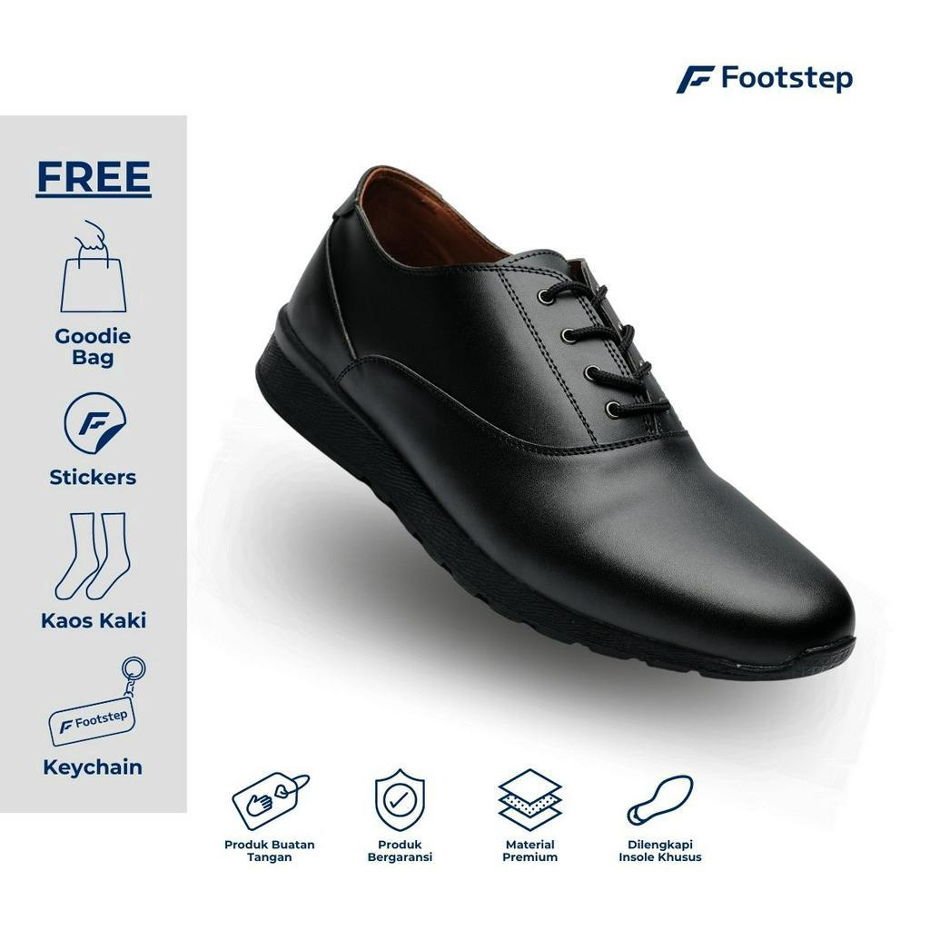 Sepatu Pria Footstep Footwear  Nolan Black