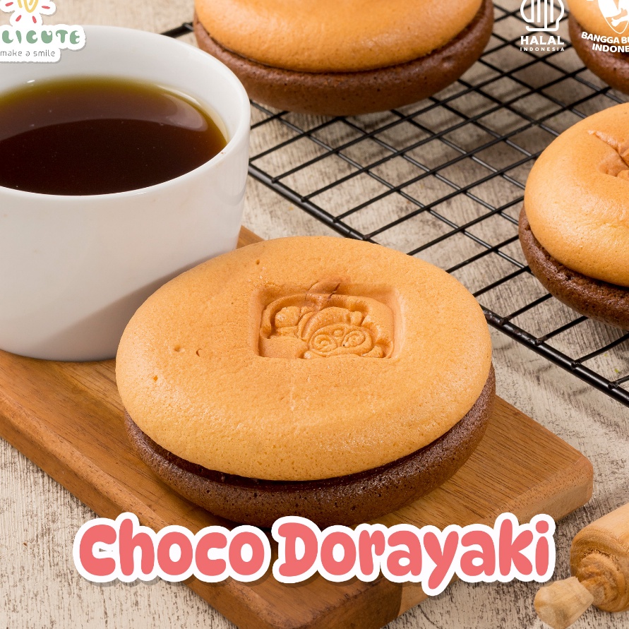 

PROMO HARI INI CHOCO DORAYAKI DELICUTE ISI 6 SET DOUBLE CAKE DENGAN FILLING CHOCOLATE