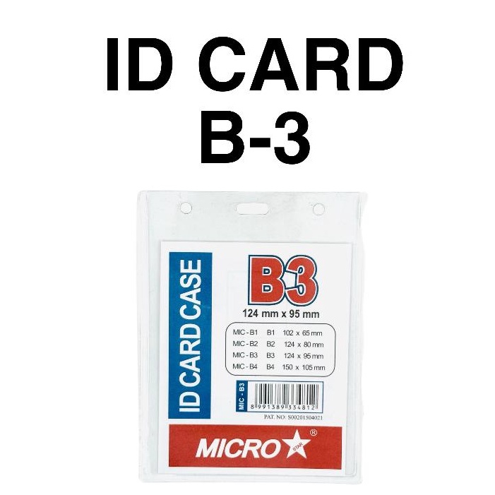 

Top Brand DAPAT 2 PCS Plastik Mika Tempat Name Tag ID Card Holder B3 95 x 124 124 x 95 mm Bagus Tebal