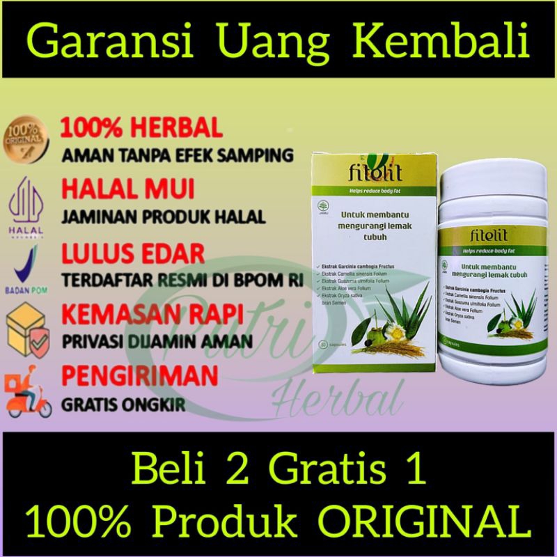 FITELIT ASLI HERBAL ORIGINAL OBAT DIET PELANGSING BADAN
