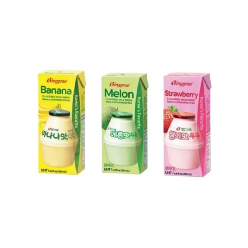 

Binggrae UHT Flavored Milk Drink Susu Korea 200ml