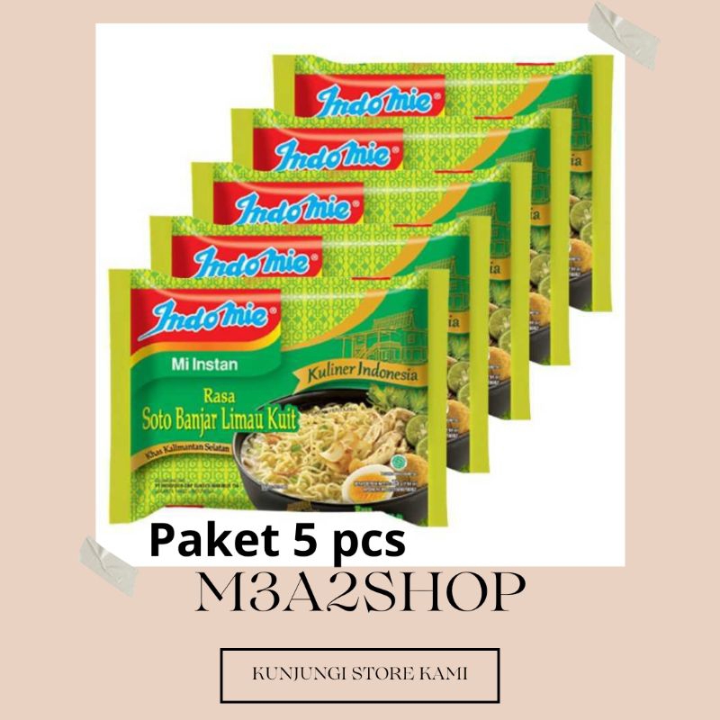 

INDOMIE SOTO BANJAR LIMAU KUIT PAKET 5 PCS