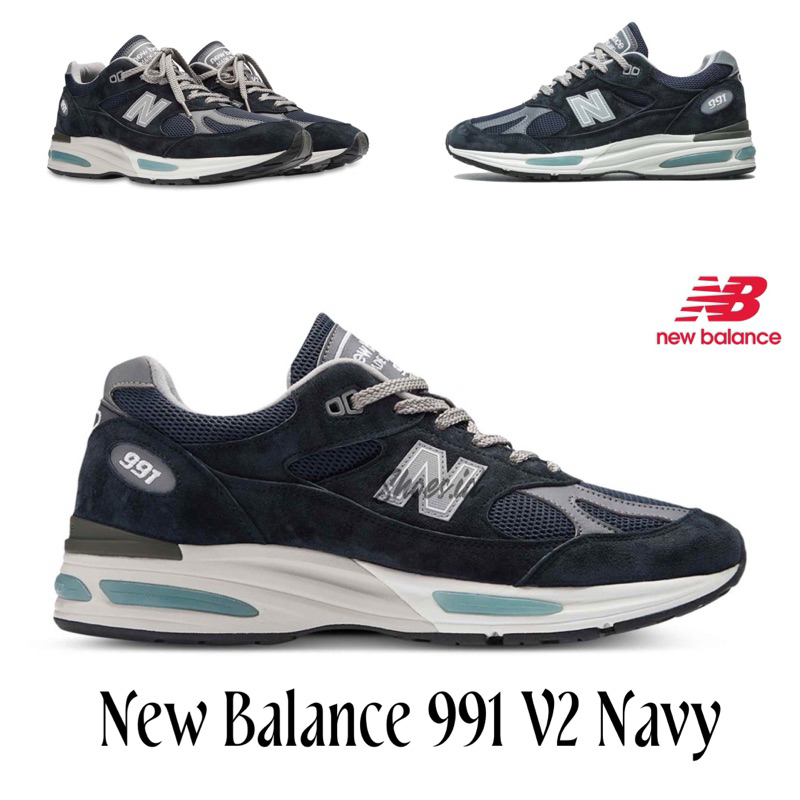 New Balance 991 Navy White