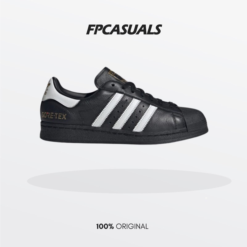Adidas Superstar 82 GTX Atmos Core Black Cloud White Gold Metallic BNIB ORIGINAL Resmi ID3265