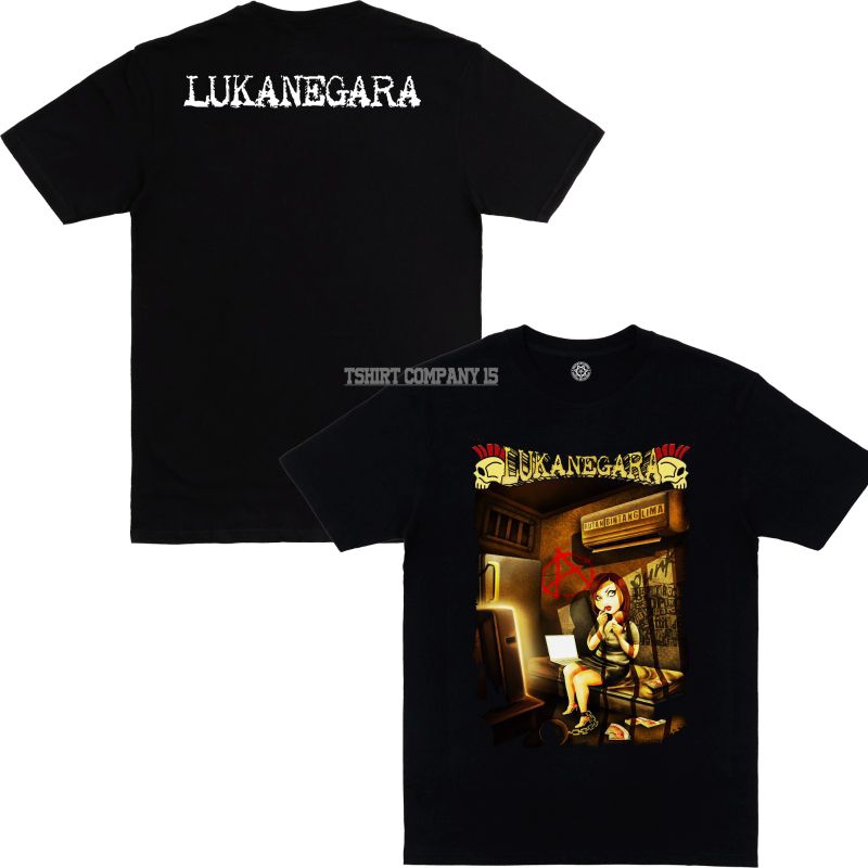 Desa Luka Negara -Rutan Bintang Lima  - Kaos band Punk desa Luka Negara