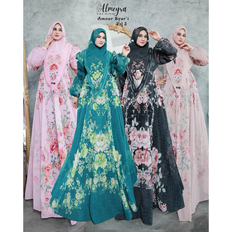 AMOUR SYARI VOL 3 By ALMEYRA PREMIUM GAMIS SYARI BRANDED MEWAH TERBARU GAMIS SYARI LIMITED GAMIS MEW