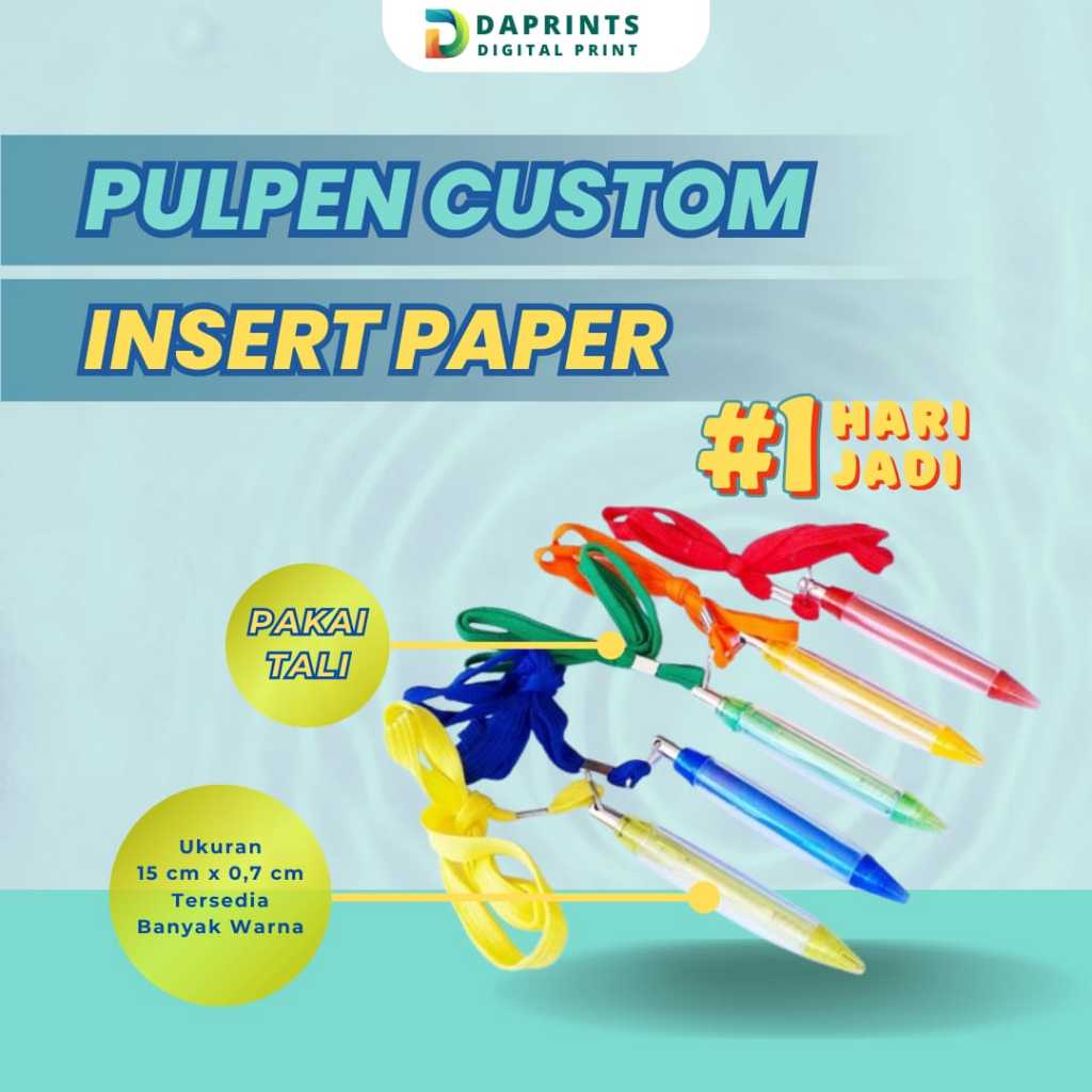 

Souvenir Pulpen Insert Paper Custom Murah, Elegan, Praktis
