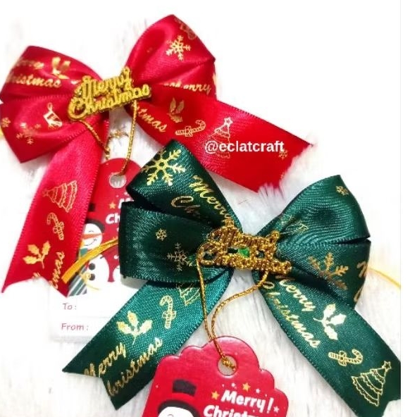 

READY pita hampers Natal 2 lapis lonceng hangtag