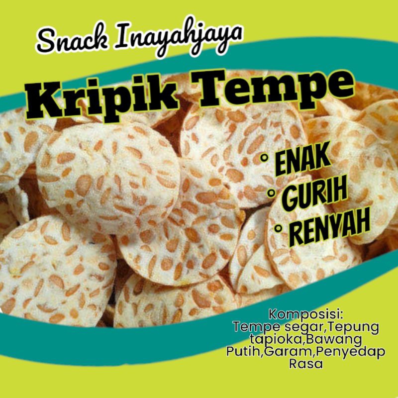 

KERIPIK TEMPE / KERIPIK TEMPE SAGU OVEN / SNACK / KRIPIK TEMPE KEMASAN POUCH / KERIPIK TEMPE 150g / SNACK INAYAHJAYA / KERIPIK TEMPE SAGU