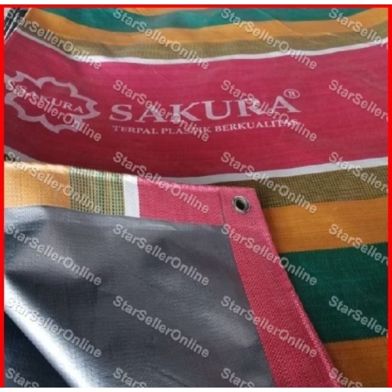 Terpal tenda A12 merk SAKURA ukrn 5x7