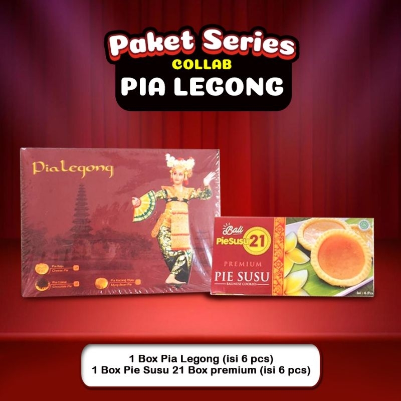 

PAKET HEMAT PIE SUSU 21 ISI 6PCS+PIA LEGONG ISI 6 PCS-OLEH OLEH ENAK LEMBUT CAMILAN KHAS BALI ASLI