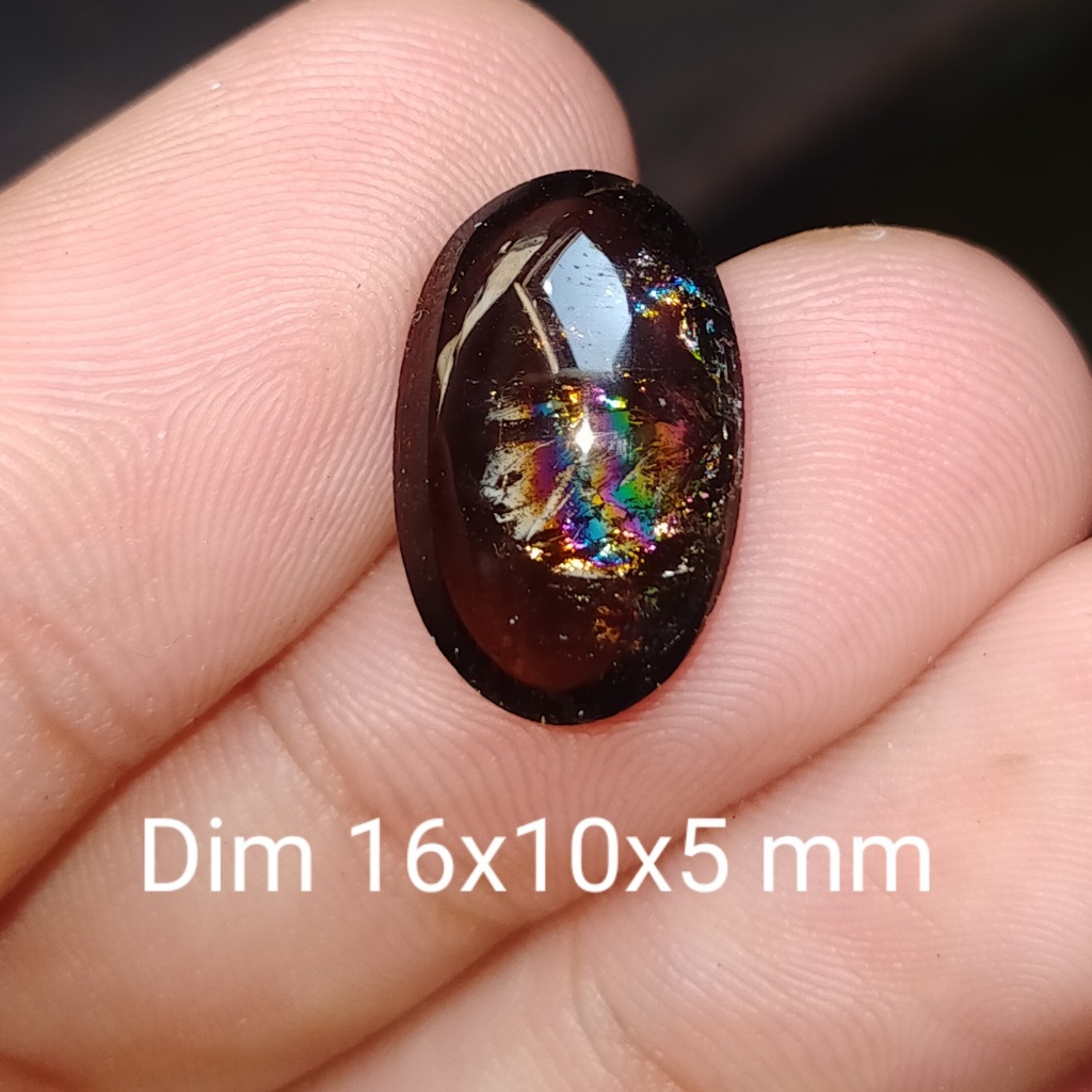 BATU KECUBUNG PELANGI HITAM ASLI ALAM koleksi lainnya cincin kalimaya Wulung giok opal new akik baca