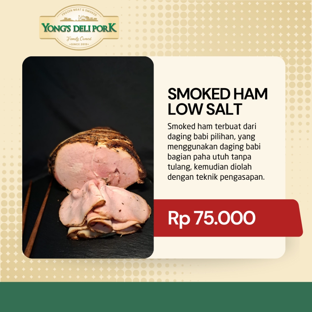 

Smoked Ham LOW SALT 250g