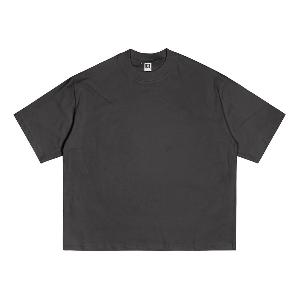 HLPD WeirdWorld | Baju Kaos | T shirt | Boxy Tee - Basic Polos Dark Grey