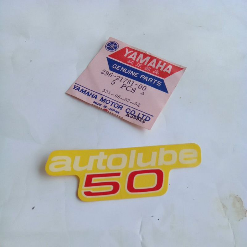 sticker striping decals dop cover accu yamaha u50 u5 296-21781-00