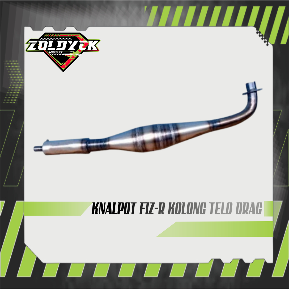 KNALPOT FIZ-R KOLONG TELO DRAG PLAT