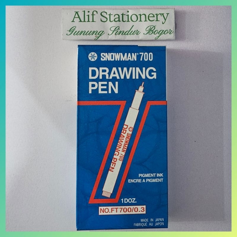 

Pulpen Pena Snowman Drawing Pigment Pen 0.3 (12 pcs)